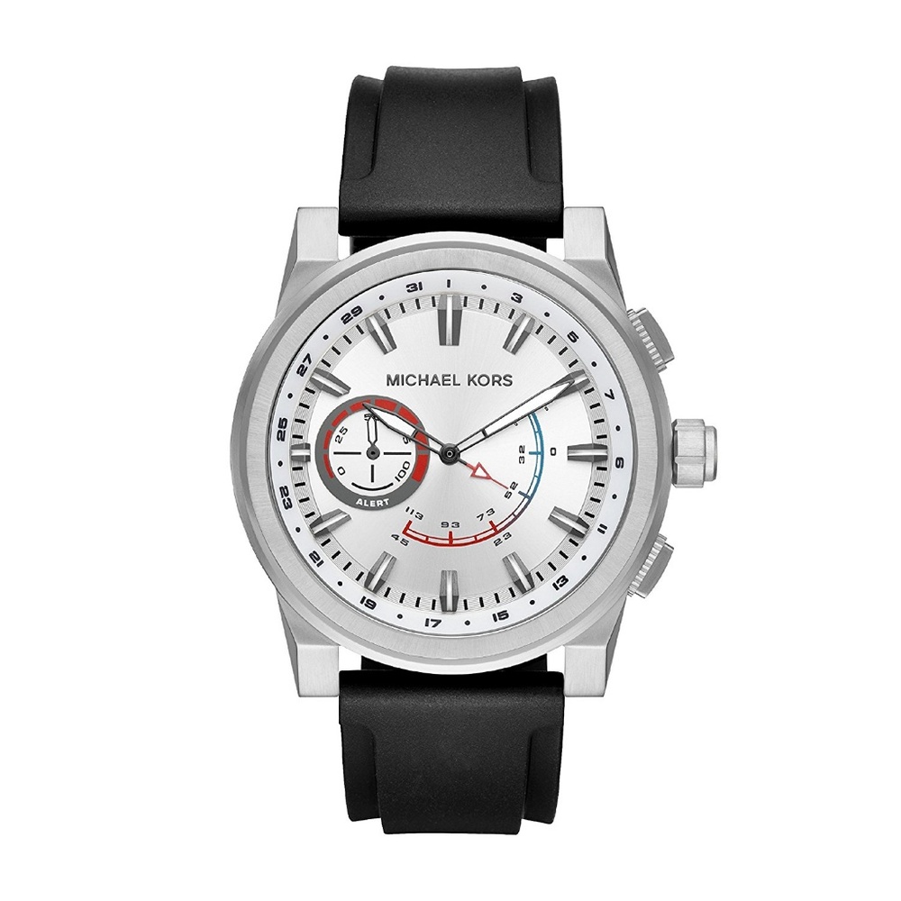 Michael Kors Men'sSilver/Black Smartwatch MKT4009 - Picture 4 of 4